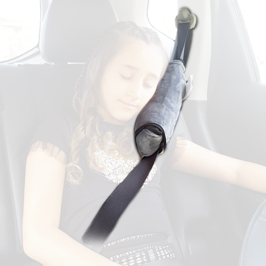 MyCar Universal Seat Belt Cover Buddy - Grey - SBPCH07