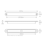 LED Autolamps 235AR12 LED Rear Combination Recessed Strip Lamp - Stop/Tail/Indicator