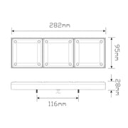 LED Autolamps 280ARWM Rear Combination LED Lamp Mini Jumbo - Stop/Tail/Indicator/Reverse