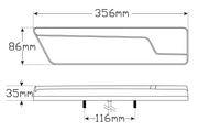 LED Autolamps 355ARWM-2 Set of LED Rear Combination Lamps