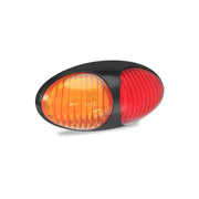 LED Autolamps 37ARM LED Amber/Red Side Marker Lamp with 3M Double Sided Tape Mount