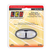 LED Autolamps 37WM LED Front End Outline Marker Lamp with 3M Double Sided Tape Mount