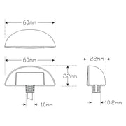 LED Autolamps 60BLM Compact LED Licence Plate Lamp with 3M Double Sided Tape Mount
