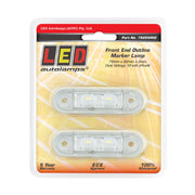 LED Autolamps 7922WM2 LED Front End Outline Marker Lamp - Recessed Fitting