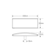 LED Autolamps EU38WMHD LED Front End Outline Marker Lamp with Inbuilt Reflector and 3M Double Sided Tape Mount