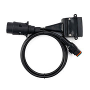 Elecbrakes A7LR-12 Plug and Play Adapter Large Round 7 Pin To Flat 12 Pin
