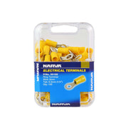 Narva 6.3mm Ring Terminal Yellow (100 Pack) - 56188