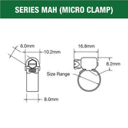 Tridon 11-18mm Stainless Steel Screw Clamp (Twin Pack) - MAH005C
