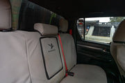 Black Duck Rear Seat Cover for 2024+ Toyota Hilux (Hybrid Only) - Black Canvas - HX247HYARCVBK