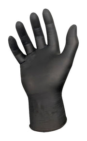 IRON GRIP Black Nitrile Gloves (XL) 100 Piece Disposable Gloves Extra Large - C3350XL