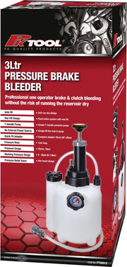 PKTool 3ltr Pump Action Pressure Brake Bleeder - PT50512 (Pickup Only)