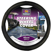 PCCovers 45cm Truck Steering Wheel Cover - RG2427-45BK (Pickup Only)