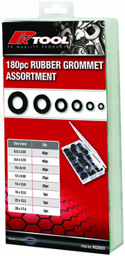 PKTool 180pc Rubber Grommet Assortment - RG2833 (Pickup Only)