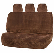 MyCar Universal Rear Seat Covers Size 06/08H - Mocha Finesse - FAUX08H02