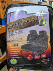 MyCar 20mm Thick Sheepskin Front Seat CoversUniversal Size 30 - Mocha Soft Fleece - SSOFA3002 (Bulky Item - Freight Applies)