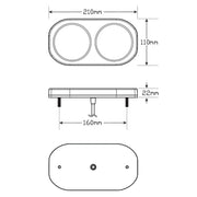 LED Autolamps 209GARLP2/8M LED Boat Trailer Lamp and 8 Metre Cable Kit - Stop/Tail/Indicator/Reflector/Licence
